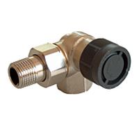série Oventrop vanne thermostatique A 1181393 laiton nickelé, DN 15, angle d'angle, droite