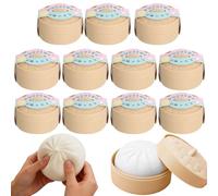 Série Paillettes Rares, Taille Portable, 10 Cm, Balle Sensorielle Anti-Stress, Dumplings Fidget Buns Bao, Conception Alimentaire Vive, Pour Adultes Étudiants Salle De Classe Intérieure Voyage Maison B