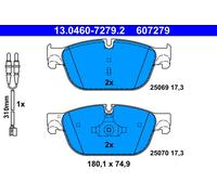 Série Pastilles De Frein 607279 13.0460-7279 Kit De Plaquettes De Frein