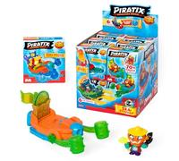 Série PIRATIX L’île aux Requins- 12 Speeder des Mers. Bateau monoplaces Piratix.Contient Speeder des Mers, Piratix,Accessoire Cristal, trésor eà Effet Cristal, Drapeau Exclusif à Effet Cristal