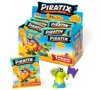 Série Piratix Trésor d'or - Boîte de 24 sachets Surprise avec des Figurines de Pirates à Collectionner de la série Trésor d'or. Chaque Sachet Contient 1 Piratix Surprise et 1 Accessoire.