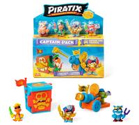 Série PIRATIX Trésor d'or -Pack Capitaine Tina Thunder.Contient 4 Piratix ;1 capitaine doré et 1 Piratix surprise, 4 accessoires, 1 forteresse, 1 canon, 2 trésors exclusifs et 2 drapeaux. Pack 3 sur 6