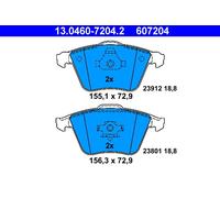 Série Plaquette de Frein 607204 13.0460-7204 Set Comprimés Freins