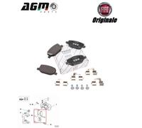 Série Plaquette de Frein Arrière Original Alfa Romeo 159 Brera Spider 77363818