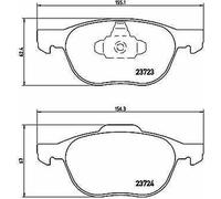 Série Plaquettes Avant P24061 Ford C-Max Focus Volvo Mazda 3 Set Comprimés