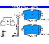 Série Plaquettes de Frein Arrière 602773 13.0460-2773 Set Comprimés Freins
