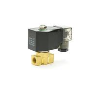 Série PU NBR, petite électrovanne à deux positions et deux voies 2/2 à action directe, électrovannes normalement fermées,(3 8in,BRASS(NO)_ORIFICE 1MM)