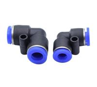 Série PV, Tube OD 4mm 6mm 8mm 10mm 12mm, coude à Union égale à 90 degrés, connecteur pneumatique à pression, raccord à connexion rapide(PV-10,20 PCS)