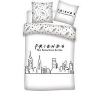 Aymax! Parure de lit Friends 2 personnes Housse 240x220 cm + 2 taies 63x63 cm