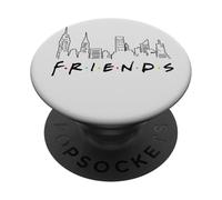 Série télévisée Friends Skyline Logo NYC Vintage des années 90 avec Fan et Geek PopSockets PopGrip Adhésif