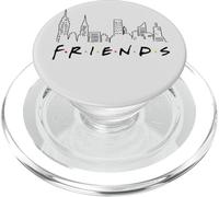 Série télévisée Friends Skyline Logo NYC Vintage des années 90 avec Fan et Geek PopSockets PopGrip pour MagSafe