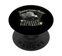 Série télévisée sur la famille Addams - Uncle Fester Graduation Spark PopSockets PopGrip Interchangeable