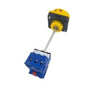 Série YMD11-B avec interrupteur d'isolateur de pôle d'extension, panneau de verrouillage, montage sur Rail DIN, sélecteur de came rotatif marche-arrêt 3/4P, remplacement LW30, Pièces(100A 3P)