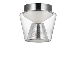 Serien Lighting Annex Plafonnier LED S - diffuseur extérieur translucide clair/diffuseur interne cristal - 3.000 K - dimmable variateur de phase Ce luminaire comporte des modules à LED prémontés de cl