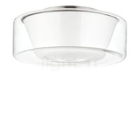 Serien Lighting Curling Plafonnier LED verre - L - diffuseur extérieur clair/diffuseur interne conique - 2.700 K Ce luminaire comporte des modules à LED prémontés de classes énergétiques A A++, A+, A