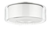 Serien Lighting Curling Plafonnier LED verre - L - diffuseur extérieur clair/diffuseur interne cylindrique - 3.000 K Ce luminaire comporte des modules à LED prémontés de classes énergétiques A A++, A+