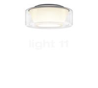 Serien Lighting Curling Plafonnier LED verre - S - diffuseur extérieur clair/diffuseur interne conique - dim to warm Ce luminaire comporte des modules à LED prémontés de classes énergétiques A A++, A+