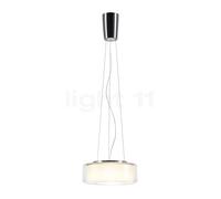 Serien Lighting Curling Suspension LED verre - M - diffuseur extérieur clair/diffuseur interne cylindrique - 2.700 K Ce luminaire comporte des modules à LED prémontés de classes énergétiques A A++, A+
