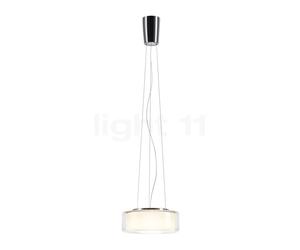 Serien Lighting Curling Suspension LED verre - S - diffuseur extérieur clair/diffuseur interne cylindrique - 2.700 K Ce luminaire comporte des modules à LED prémontés de classes énergétiques A