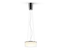 Serien Lighting Curling Suspension Rope M Acryl Pendelleuchte, verre acrylique clair, réflecteur conique, 3000K