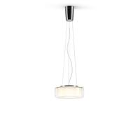 Serien Lighting Curling Suspension Rope S Pendelleuchte, verre clair, réflecteur cylindrique, 2700K