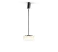 Serien Lighting Curling Suspension Tube S D2W Acryl Pendelleuchte, verre acrylique clair, réflecteur cylindrique
