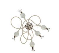 Serien Lighting Poppy Ceiling/Wall 5 Decken-/Wandleuchte, bras beige, diffuseurs céramique
