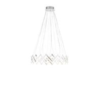 Serien Lighting Zoom Suspension 1 LED Pendelleuchte, acier inoxydable brossé, TRIAC