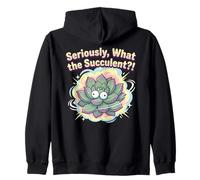 Sérieusement, What The Succulent?! Funny Plant Lover Pun Sweat à Capuche