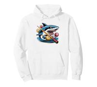 Sérieux Joueur De Billard Requin Minimaliste Art 8 Noire Sweat à Capuche