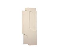 Kristina Dam Studio Serif Relief décoration murale L Off white