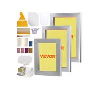 Lot de 3 Cadres de Sérigraphie - VEVOR - Kit de Sérigraphie Complet à 110 Mailles en Alu