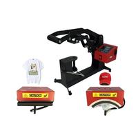 sérigraphie Imprimante automatique de presse à chaud for chapeaux, transfert d'étiquettes, Machine d'estampage par Sublimation, affichage numérique, clapet for bricolage et publicité ( Color : 2 in 1