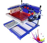 Sérigraphie Objets Ronds,Machine Manuelle Polyvalente Pour Débutants Et Pros,Max 35mm épaisseur écran,Parfaite Pour Petites Séries Et Prototypage