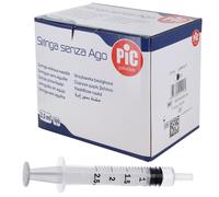 Seringue 1ml à 50ml 3 pièces Pic - 2.5 mL - Cône Luer centré (par 100)