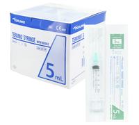 Seringue 3 pièces montées avec aiguilles - Terumo - 5 mL + aiguille 21G - 0.8 x 38 mm