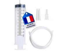 Seringue 500ml - Seringue Plastique - Seringue a Huile - Seringue en Plastique Réutilisable Avec Tuyau de 1m (1 x 500ml)