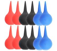 Seringue à ampoule auriculaire, seringue auriculaire 12 pièces, ampoule en silicone élastique souple de 30 ml, dispositif d'aspiration réutilisable pour une élimination sûre et efficace de la ci