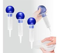 Seringue à ampoule avec échelle - rinceur à ballon pour l'apport alimentaire à l'énême d'irrigation des plaies, 3 pièces (60cc)