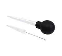 Seringue à baster - Injecteur de dinde de cuisine, outil de cuisine, seringue de cuisine avec brosse de nettoyage pour badigeonner, injecter des aliments chauds, préparer des plats de Thanksgiving