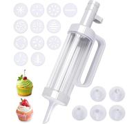 Seringue à Décorer Pâtisserie avec 6 Douilles | Seringue à Glaçage Réutilisable pour Décorer Gâteaux et Biscuits | Kit de Décoration Culinaire Premium pour Maison & Cuisine