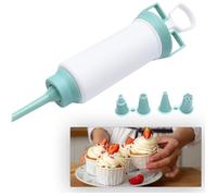 Seringue à glaçage pour la cuisson - Seringue à beignets - Set de seringues à crème - Seringue à garnir - Décoration de dessert -