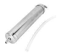 Seringue à Huile 500cc Pistolet d'Aspiration en Alliage d'Aluminium, Pompe de Transfert Manuelle avec Tuyau 30cm pour Voiture Tracteur Navire