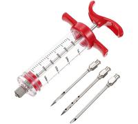 Seringue à sauce et marinade 30 ml barbecue Polycarbonate/Acier inoxydable rouge