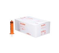 Seringue ambrée à usage unique, 3 pièces, stérile, 50 ml, Luer Lock - Boite de 25 pièces