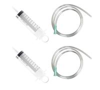 Seringue avec tuyau, 100 ml, seringue sans aiguille, seringue en plastique avec capuchon (seringue doseuse pour laboratoire, industrie, alimentation des animaux, recherche scientifique et transfert de