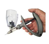 Seringue continue automatique pour bétail, insertion facile du flacon et dosage précis, idéale pour les soins des moutons et des bovins