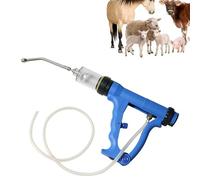 Seringue continue pour bétail avec embout anti-morsures, verrouillage automatique et 4 réglages de dose pour une alimentation efficace des animaux et des médicaments