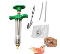 Seringue d'alimentation - Seringue pour liquide | Kit d'injecteur d'alimentation pour oiseaux pour bébés avec tuyau souple et cuillères, multiples fins d'alimentation des oiseaux légers pour