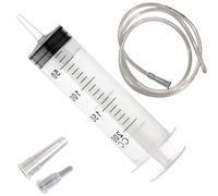 Seringue de 100 à 500 ml avec tube de 1 m - Pour une utilisation en laboratoire, transfert de liquide et entretien des plantes, grande capacité (200 ml4 pièces)